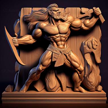 3D модель Игра Golden Axe BeaRider (STL)